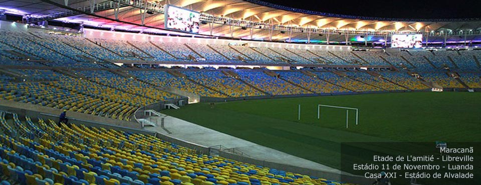 Controo de acessos estádios Maracanã, Libreville, Luanda, Alvalade